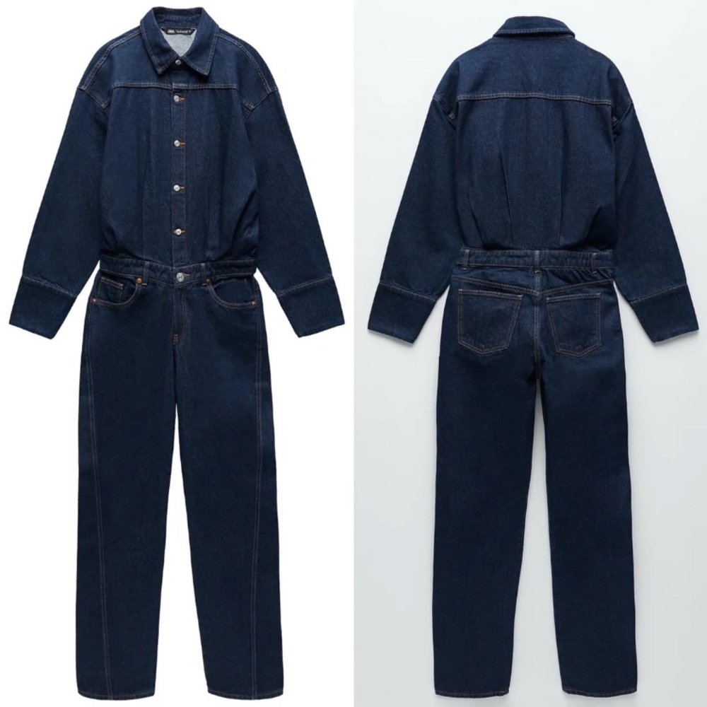 Zara Denim Dorian Jumpsuit - Picture 4 of 15